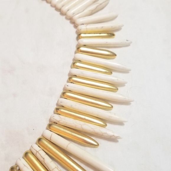 KJL Egyptian Revival Runway Cleopatra Spiked Necklace - Picture 3 of 9